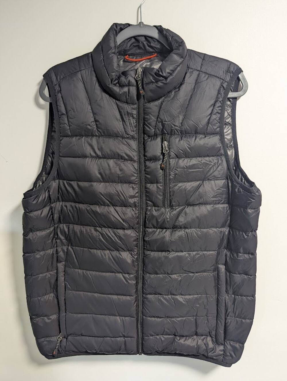 Hawke & Co Men's Black Puffer Vest Size Medium Quilted Zip